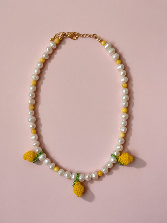 Lemon Pearls -necklace