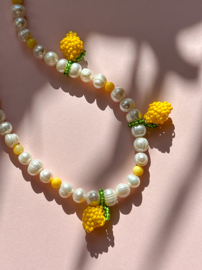 Lemon Pearls -necklace