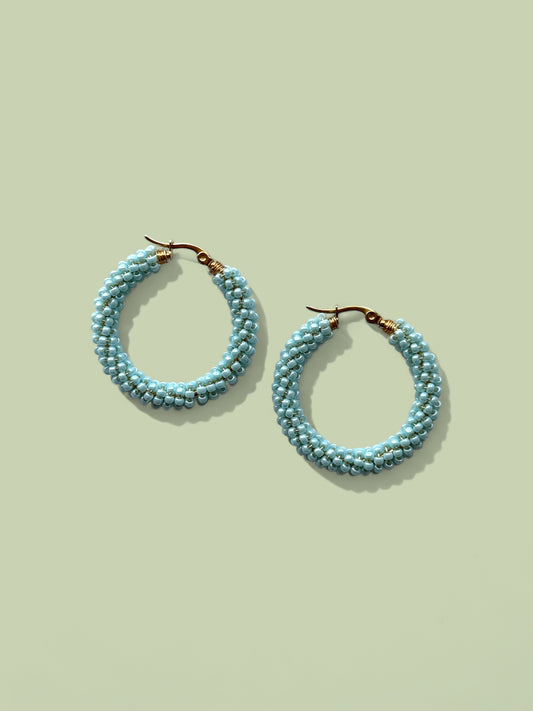 Beaded Hoops (large)