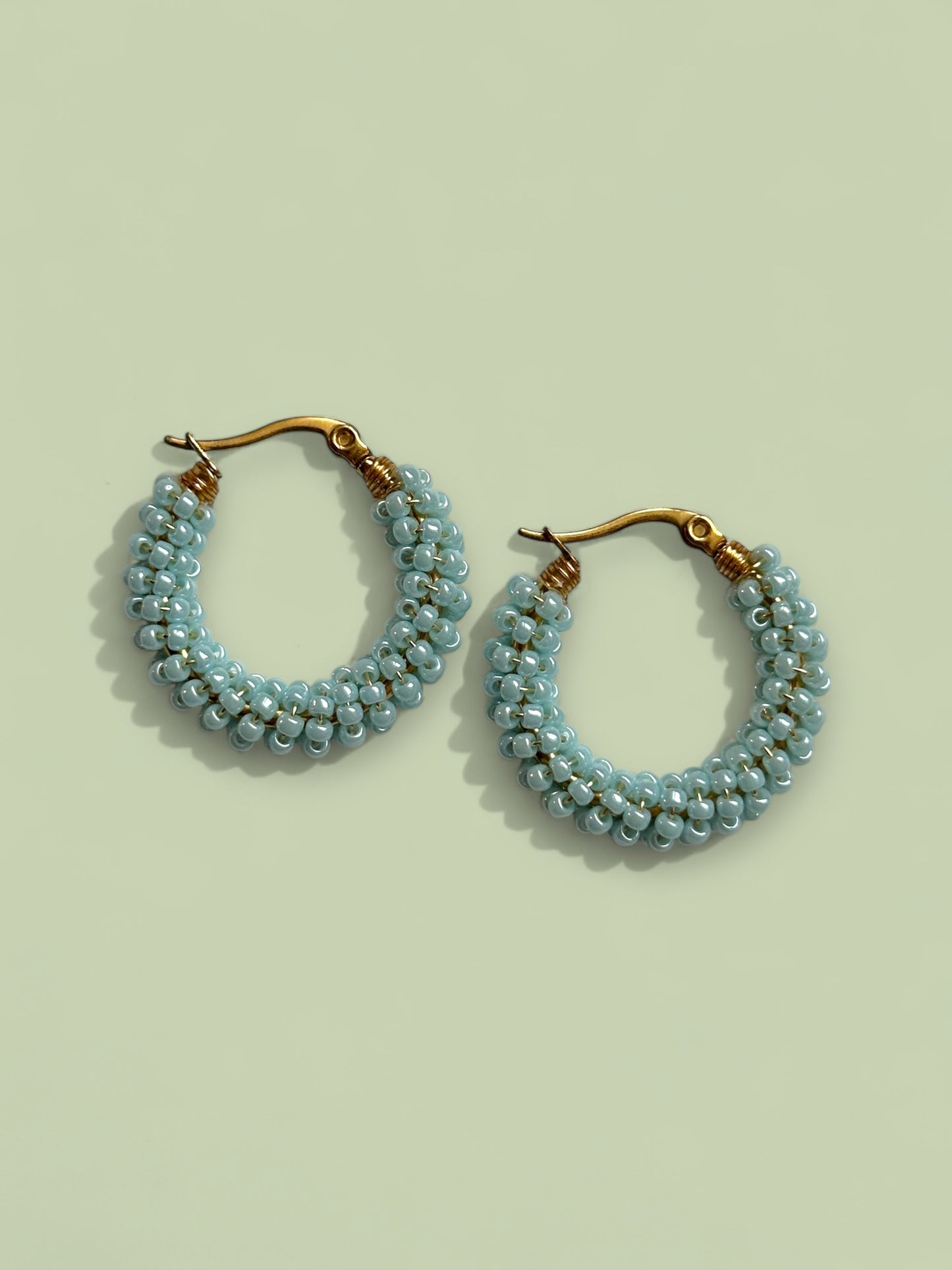 Beaded Hoops (small)